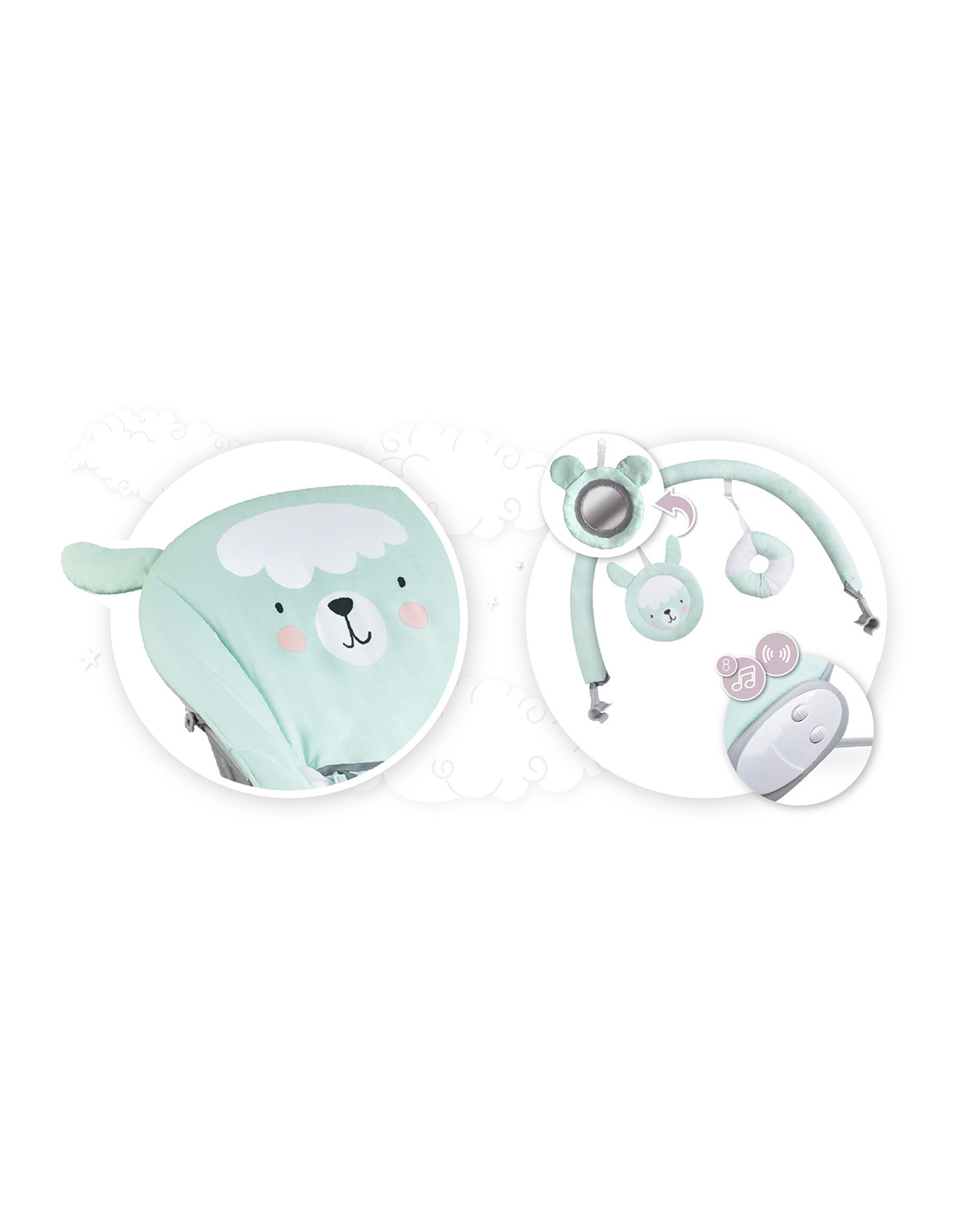 Momi GLOSSY Babysitter, Mint