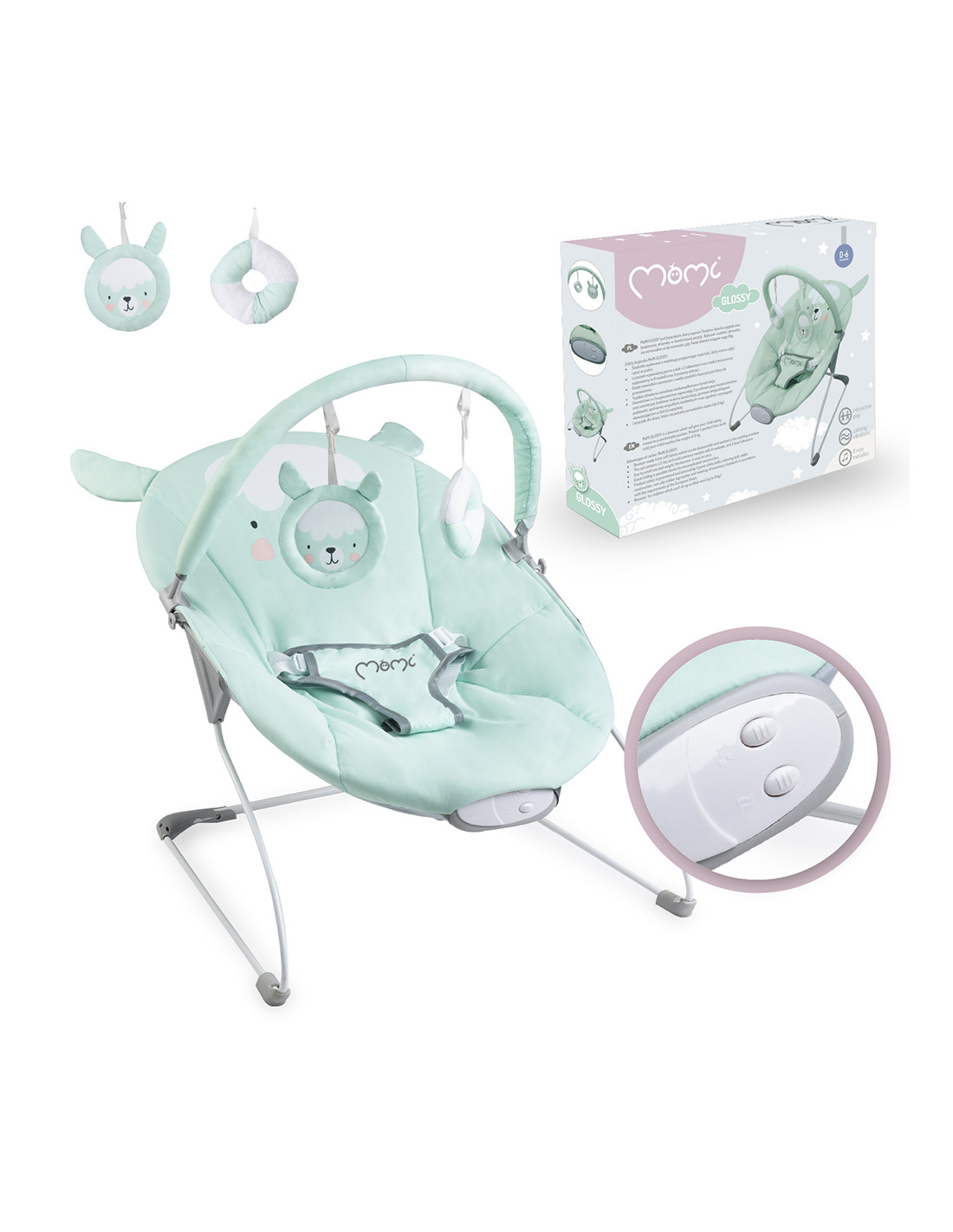 Momi GLOSSY Babysitter, Mint