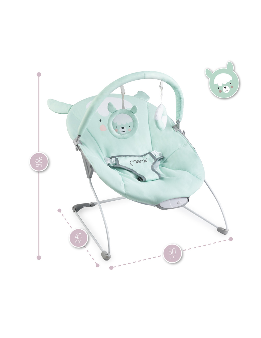 Momi GLOSSY Babysitter, Mint