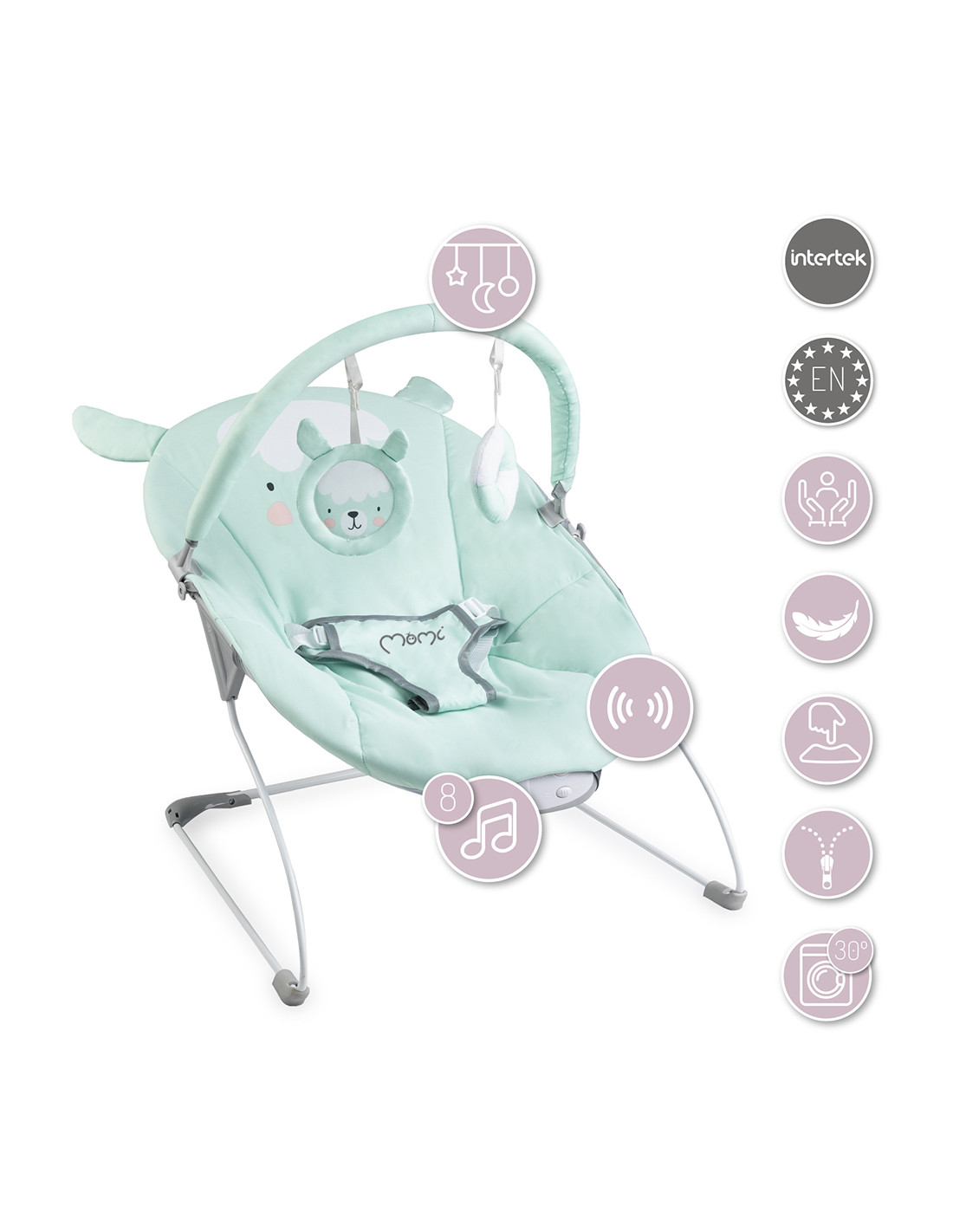 Momi GLOSSY Babysitter, Mint