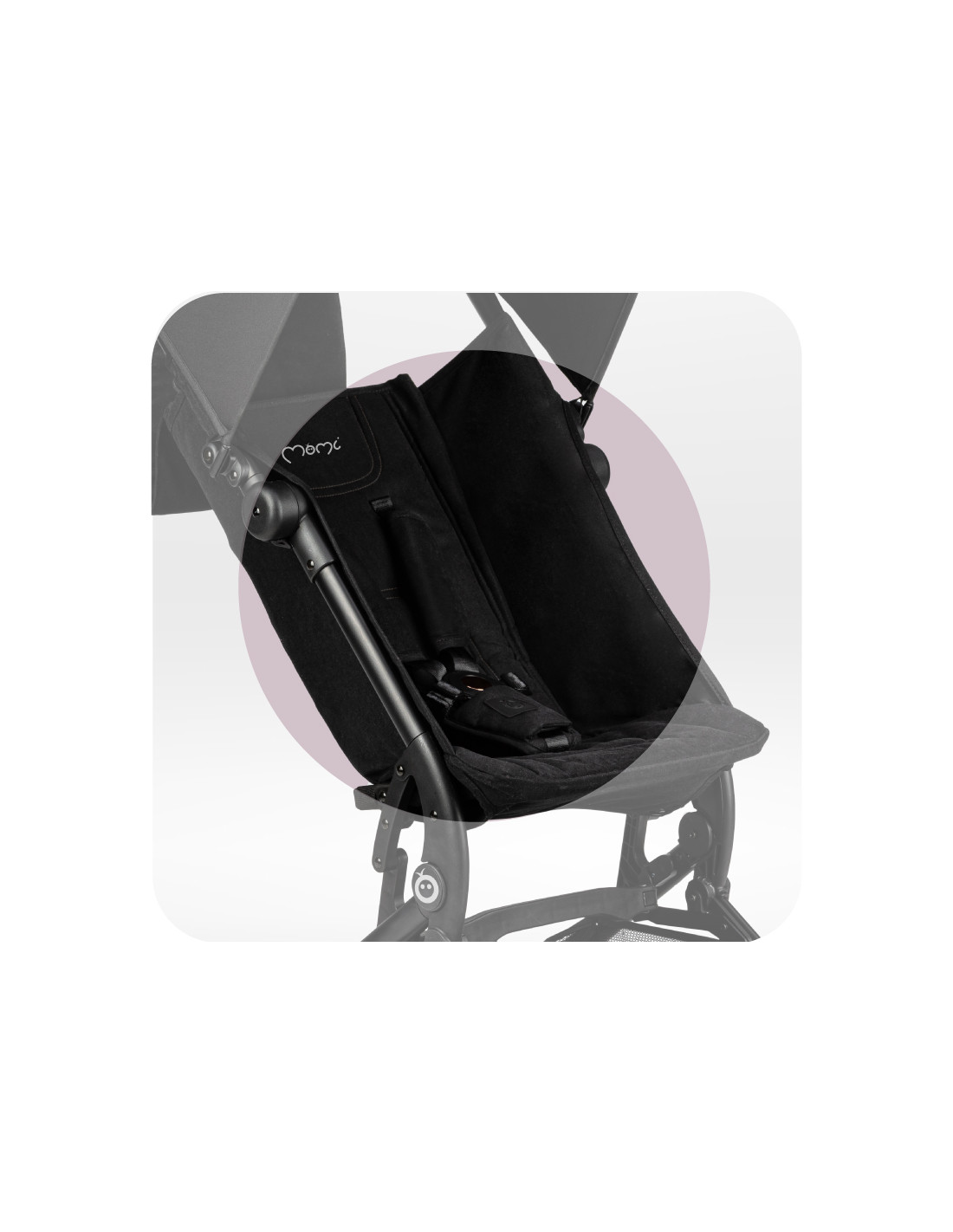 MoMi GRACE Travel pram, Black