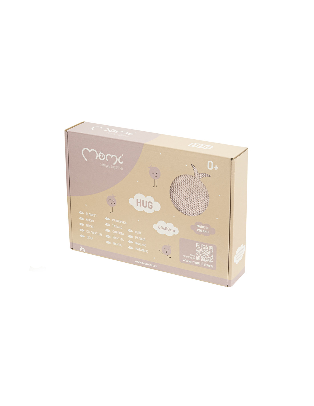MoMi HUG Baby Blanket, Pink