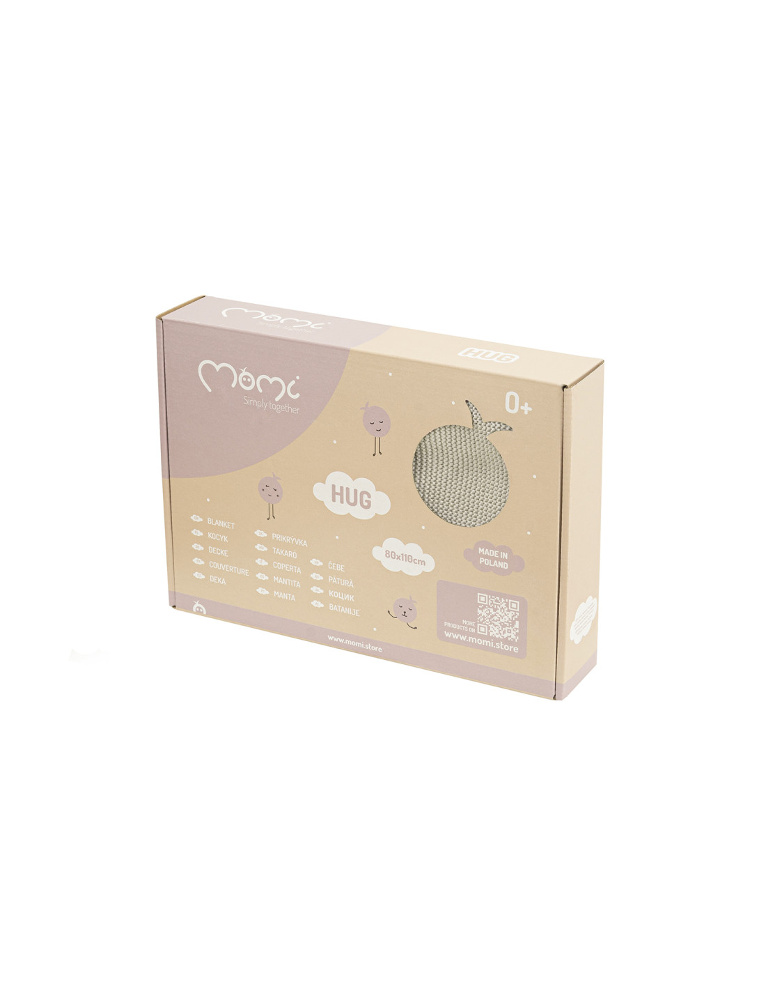 MoMi HUG Baby Blanket, Beige