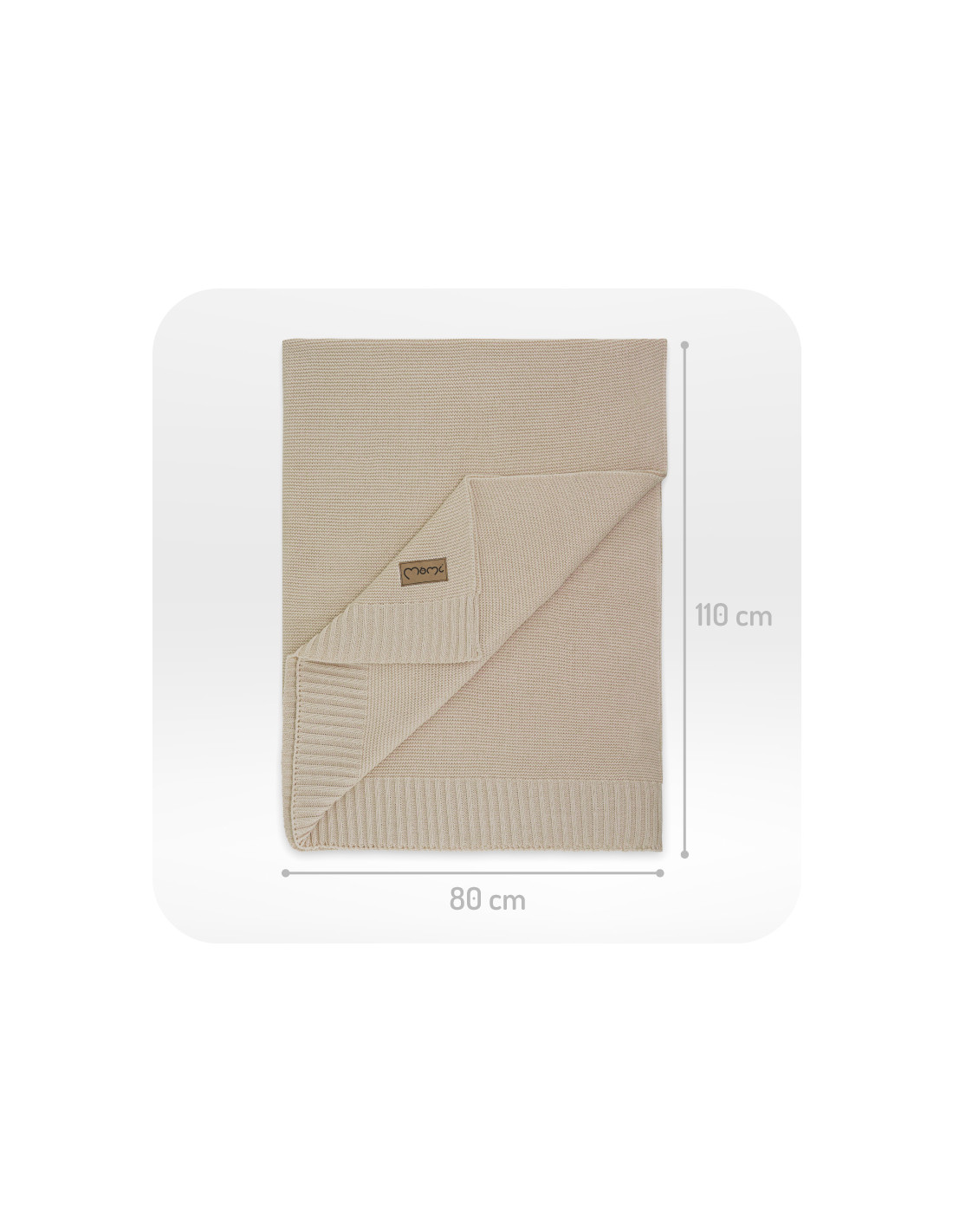 MoMi HUG Baby Blanket, Beige