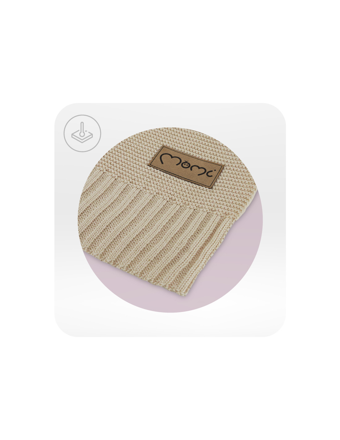 MoMi HUG Baby Blanket, Beige