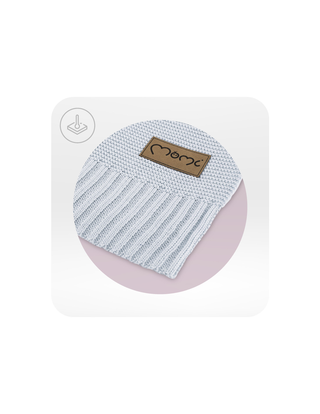 MoMi HUG Baby Blanket, Grey