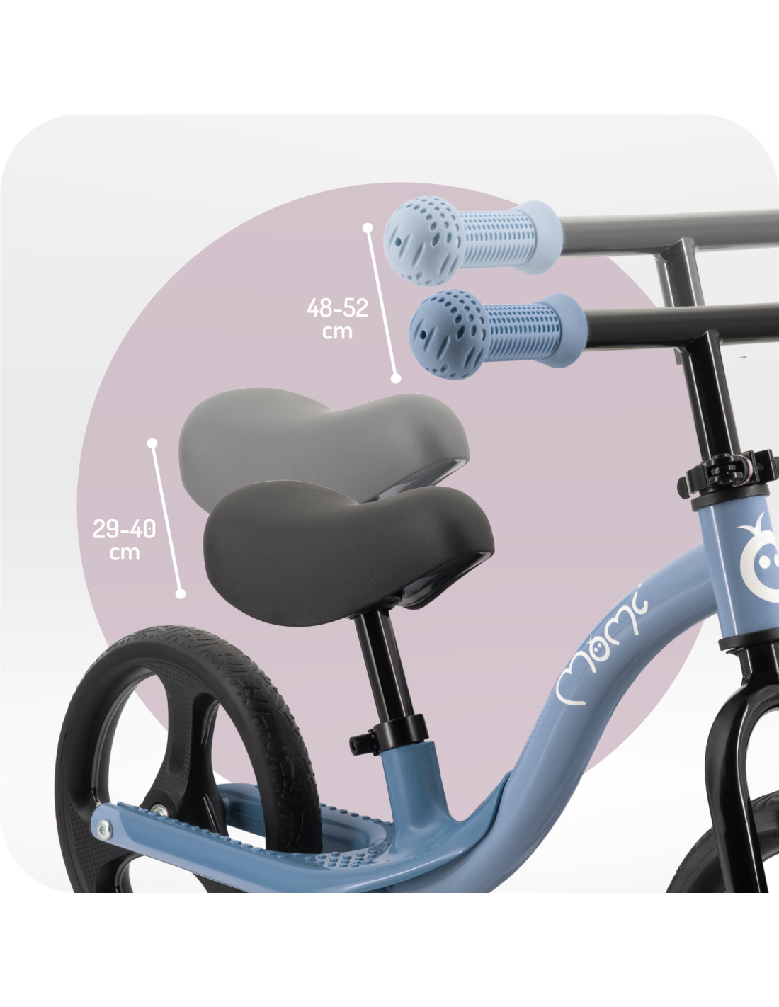 MoMi ISOKA Balance Bike With Joints, Blue