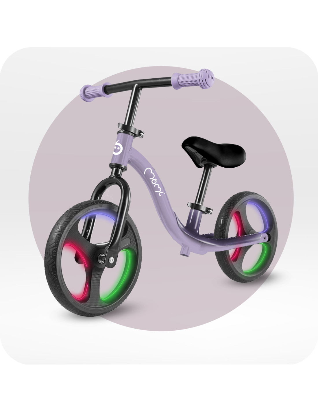 MoMi ISOKA Balance Bike With Joints, Purple