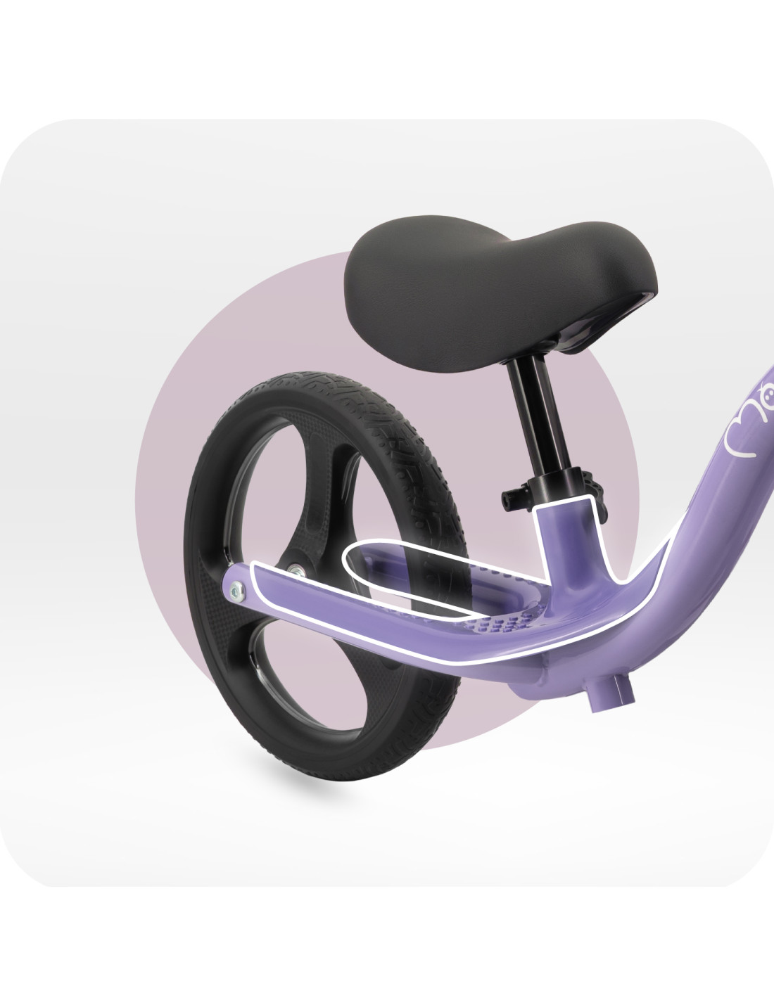 MoMi ISOKA Balance Bike With Joints, Purple