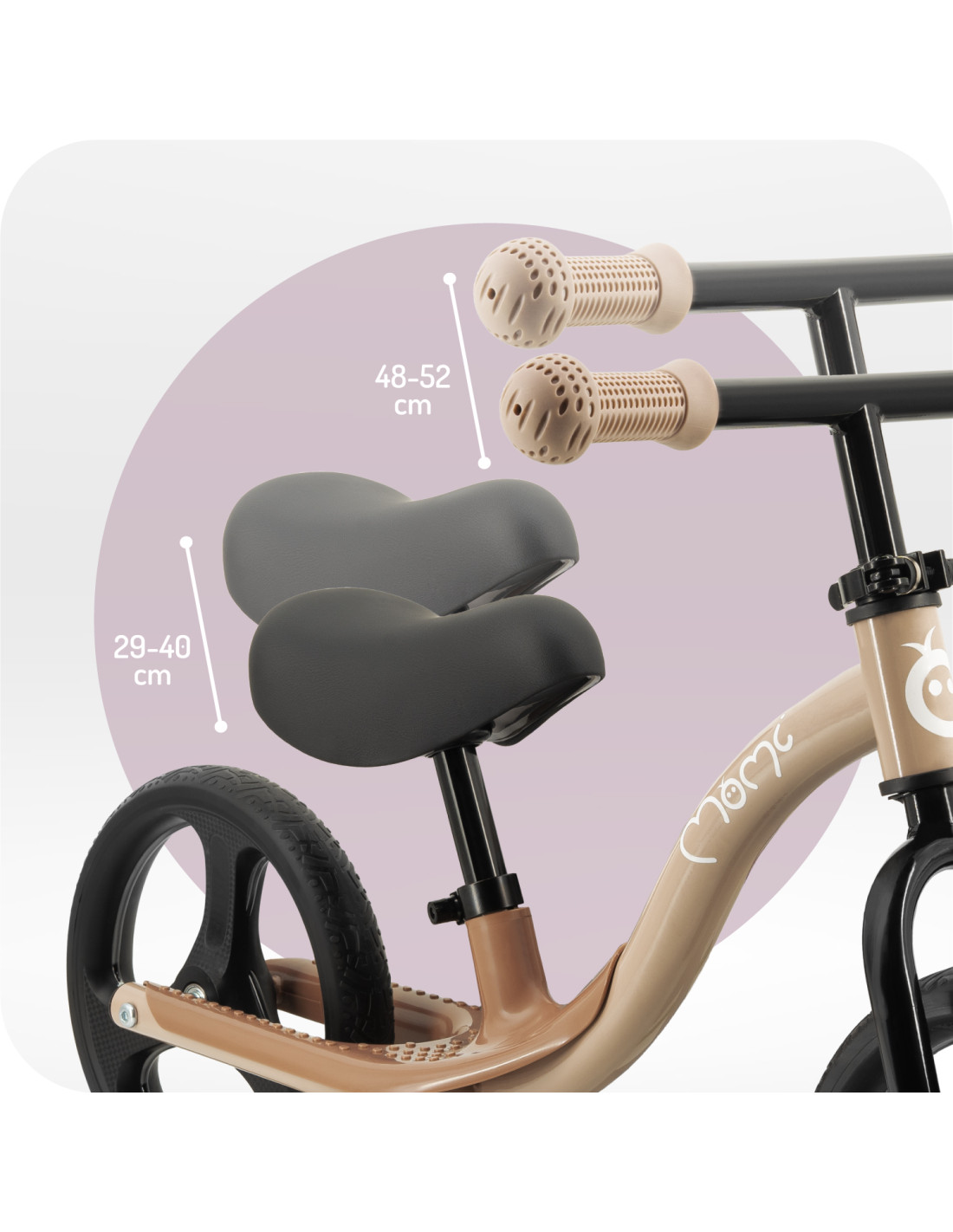 MoMi ISOKA Balance Bike With Joint, Beige