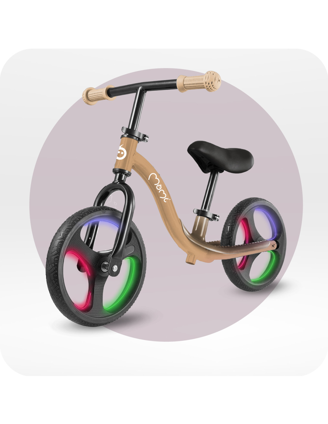 MoMi ISOKA Balance Bike With Joint, Beige