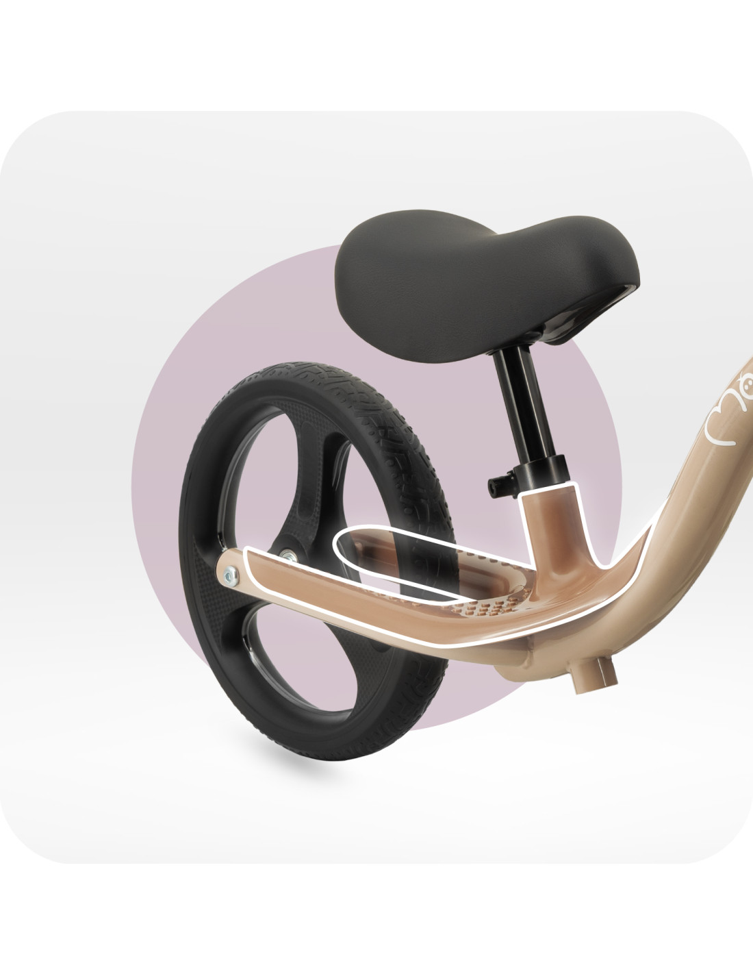 MoMi ISOKA Balance Bike With Joint, Beige