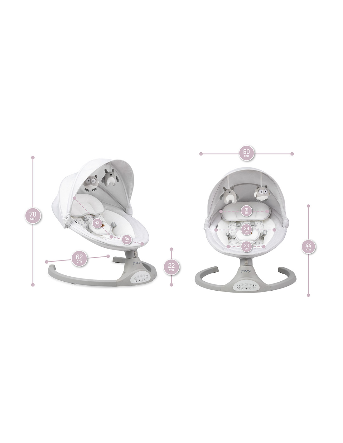 MoMi KENANI Babysitter, Light grey