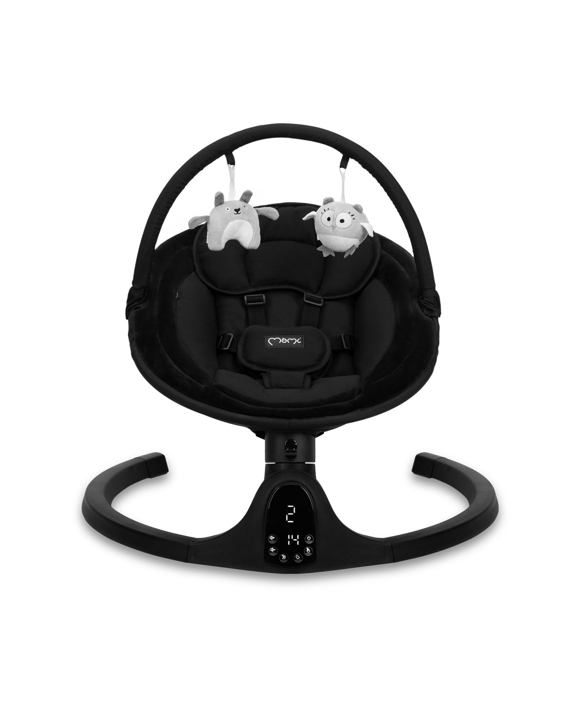 MoMi KENANI ONYX Electric Babysitter With Remote Control, Black