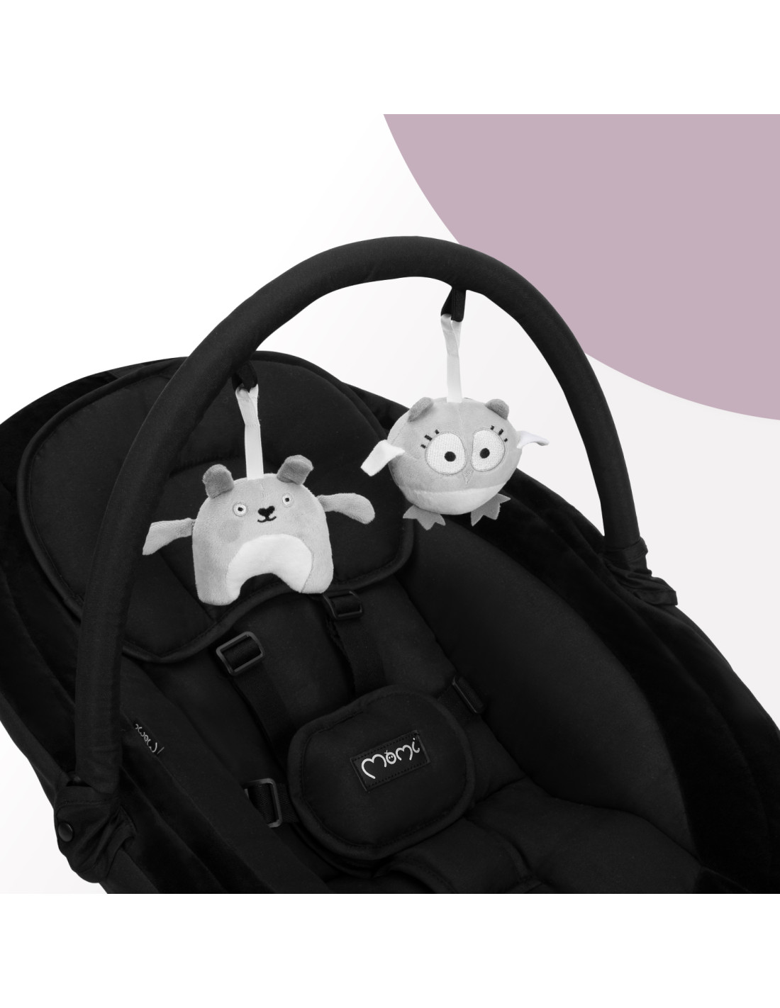 MoMi KENANI ONYX Electric Babysitter With Remote Control, Black
