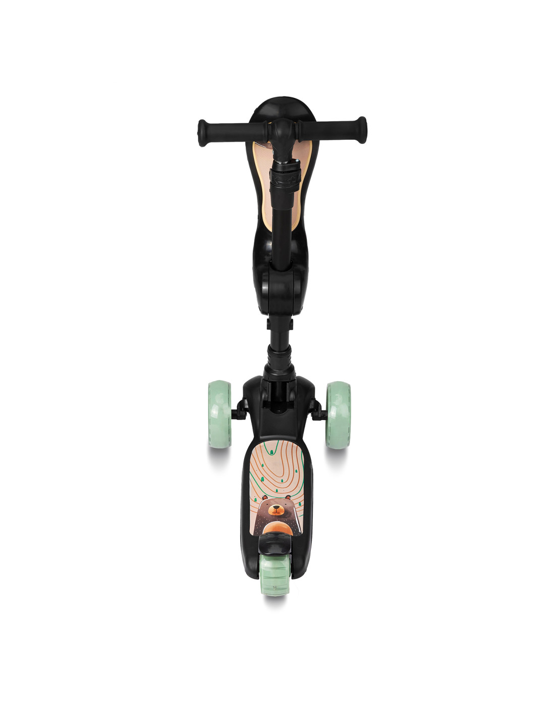 MoMi KIURU 2-i-1 Sparkcykel, Svart