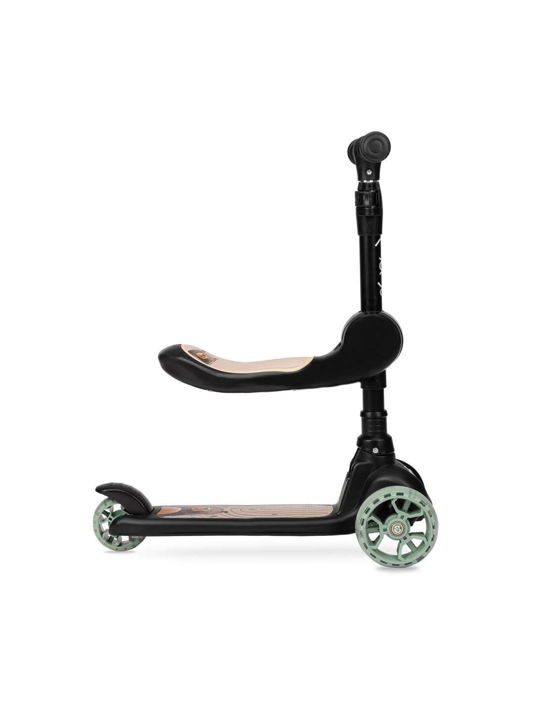 MoMi KIURU 2-i-1 Sparkcykel, Svart