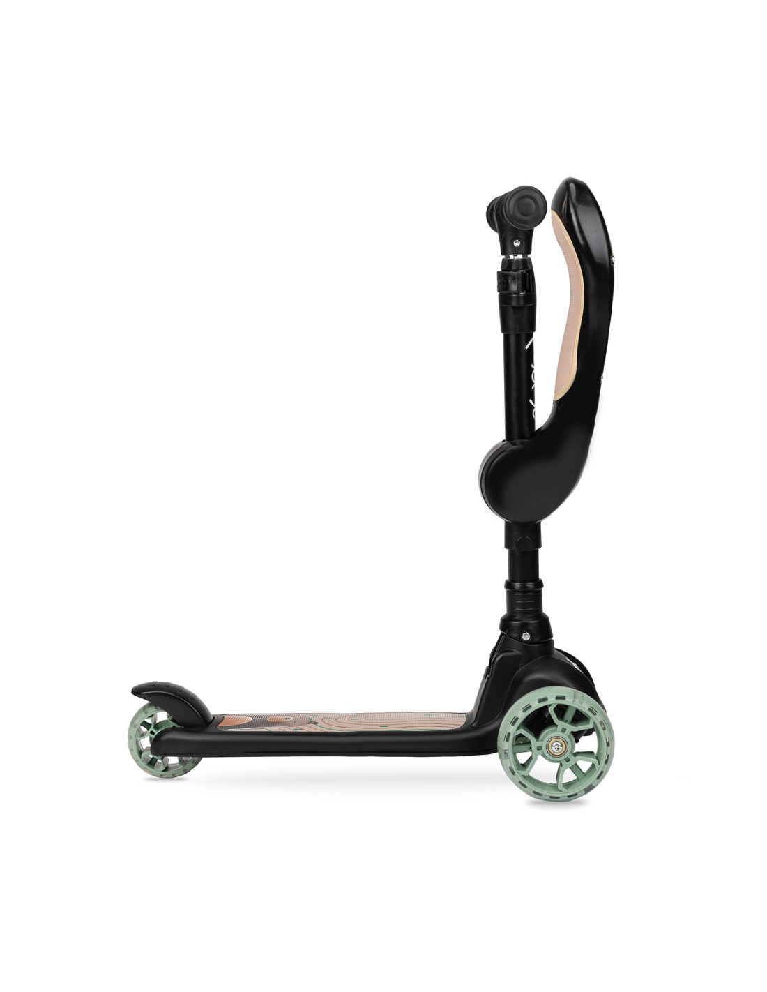 MoMi KIURU 2-i-1 Sparkcykel, Svart