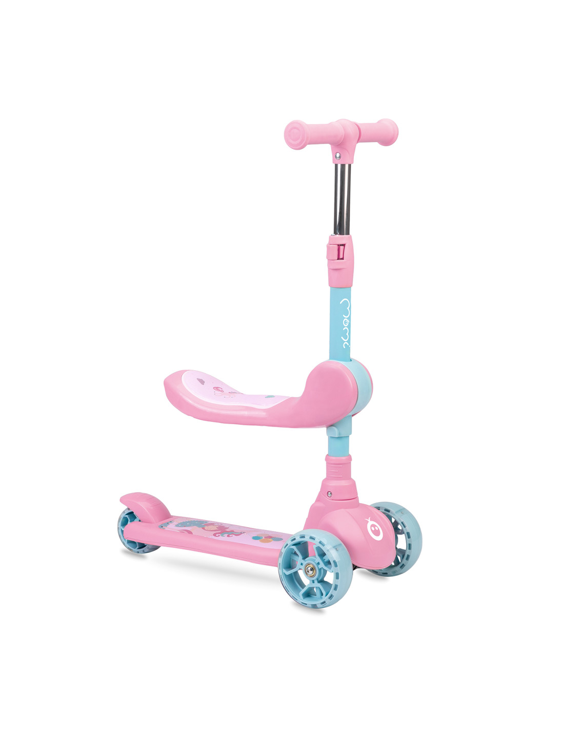 MoMi KIURU 2-in-1 Scooter, Pink