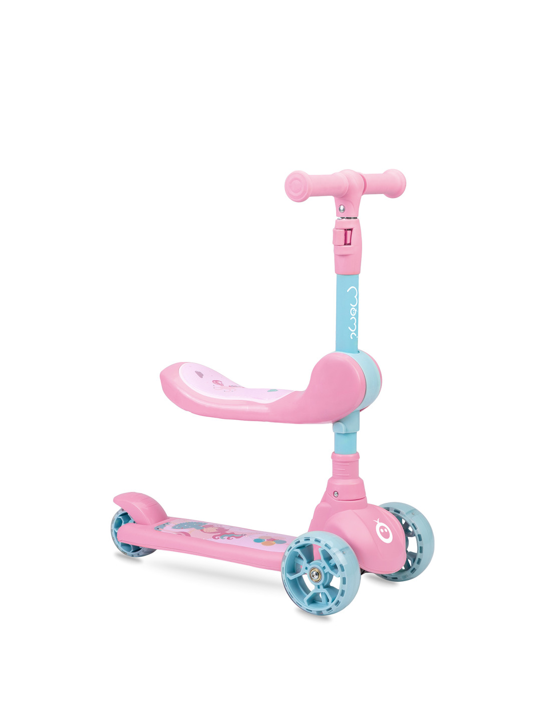 MoMi KIURU 2-in-1 Scooter, Pink