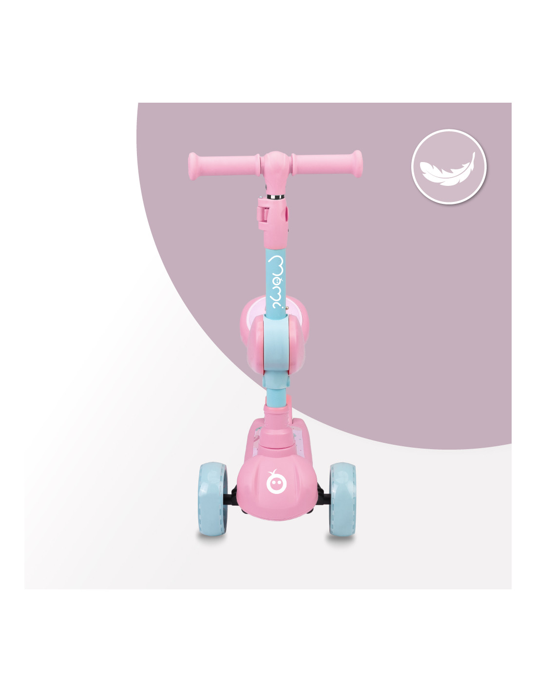 MoMi KIURU 2-in-1 Scooter, Pink