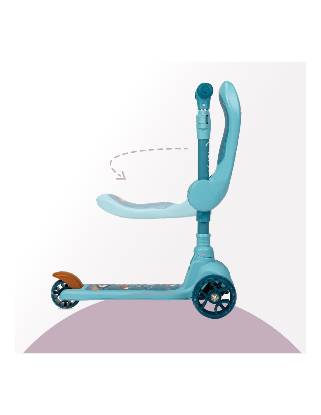 MoMi KIURU 2-in-1 Scooter, Blue