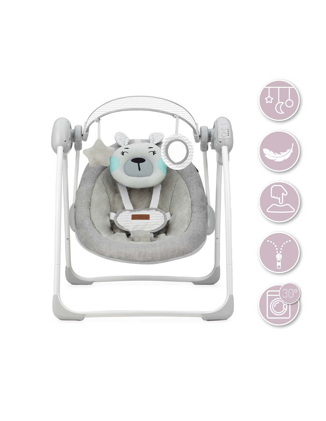 MoMi LISS Babysitter Teddy Bear, Turquoise