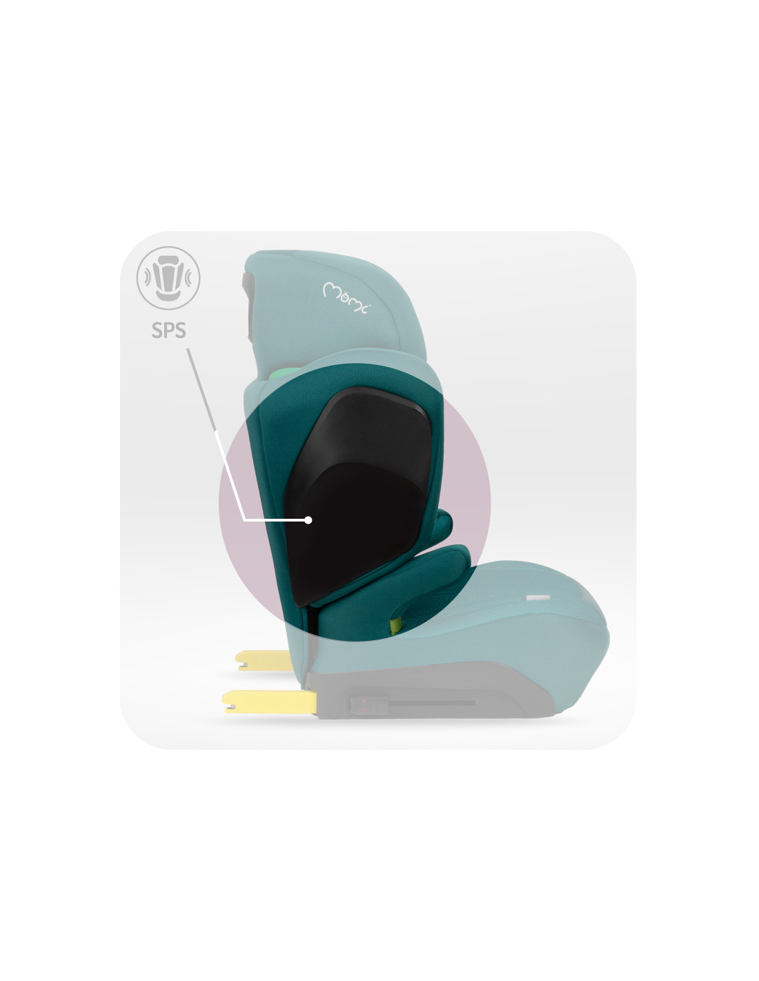 Momi MEI Car seat 100-150cm, Green