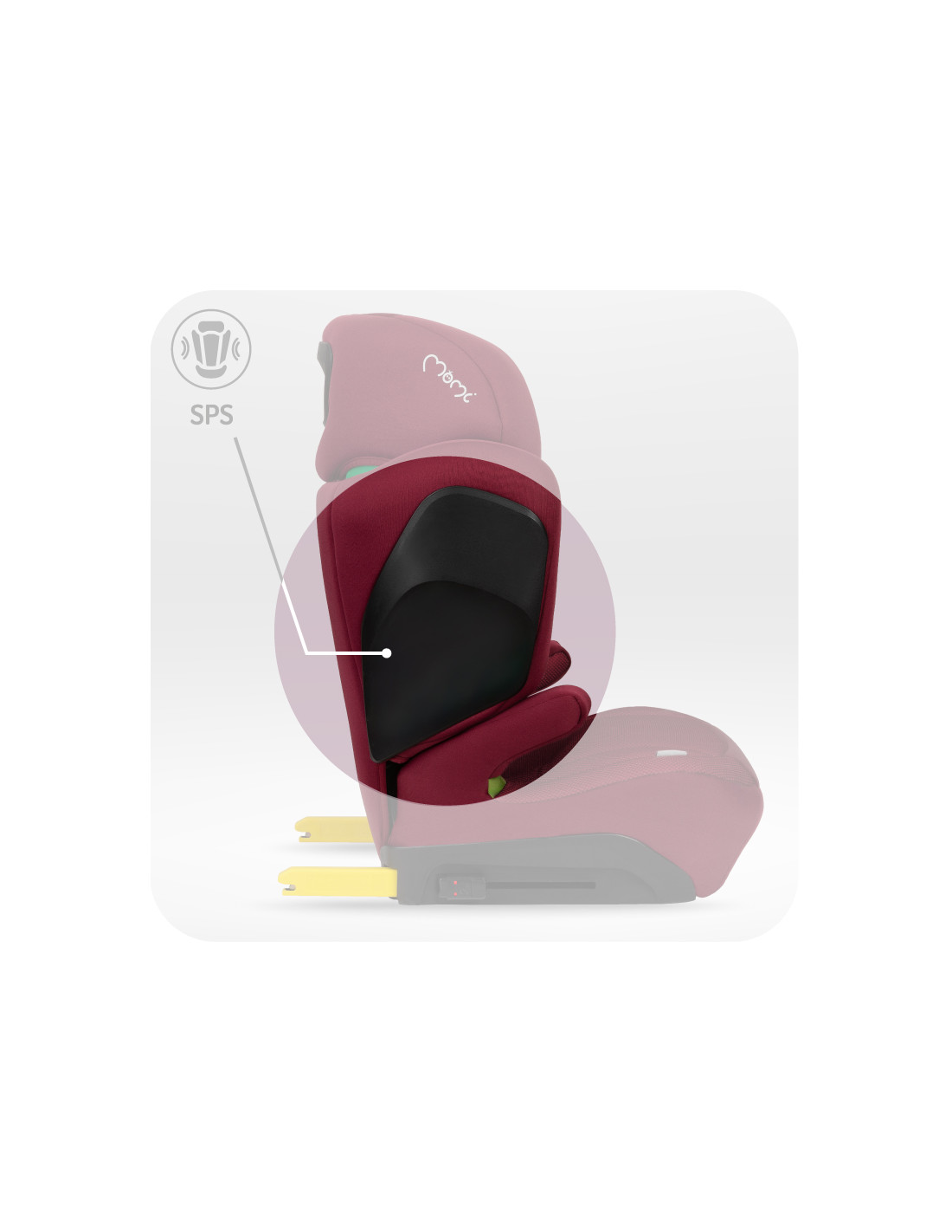 Momi MEI Car seat 100-150cm, Red