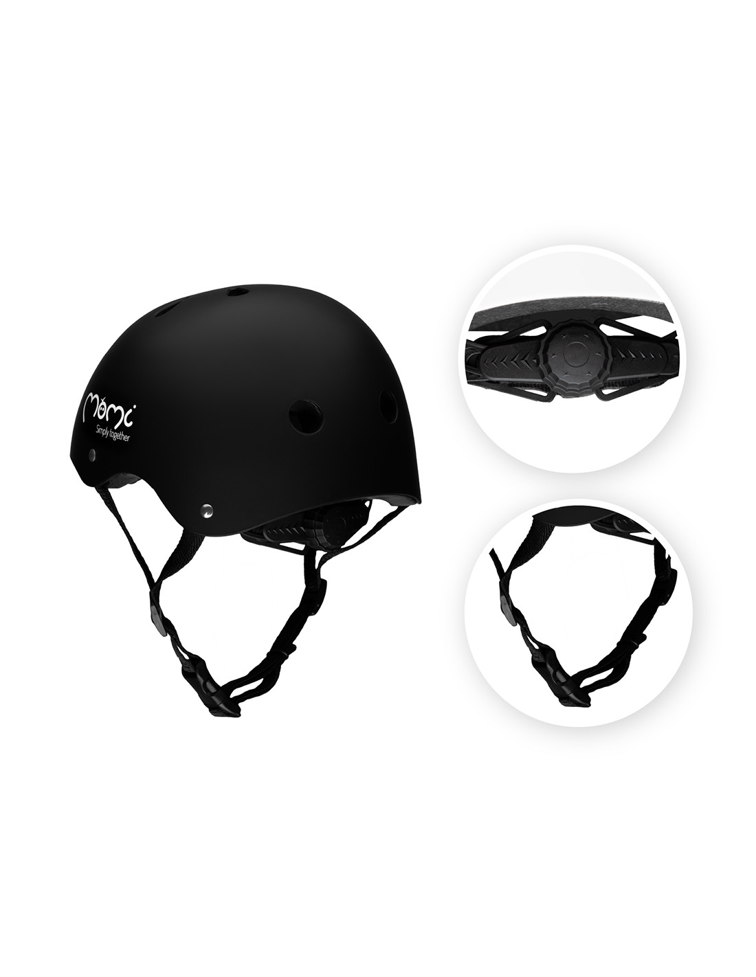 MoMi MIMI Bicycle Helmet, Black
