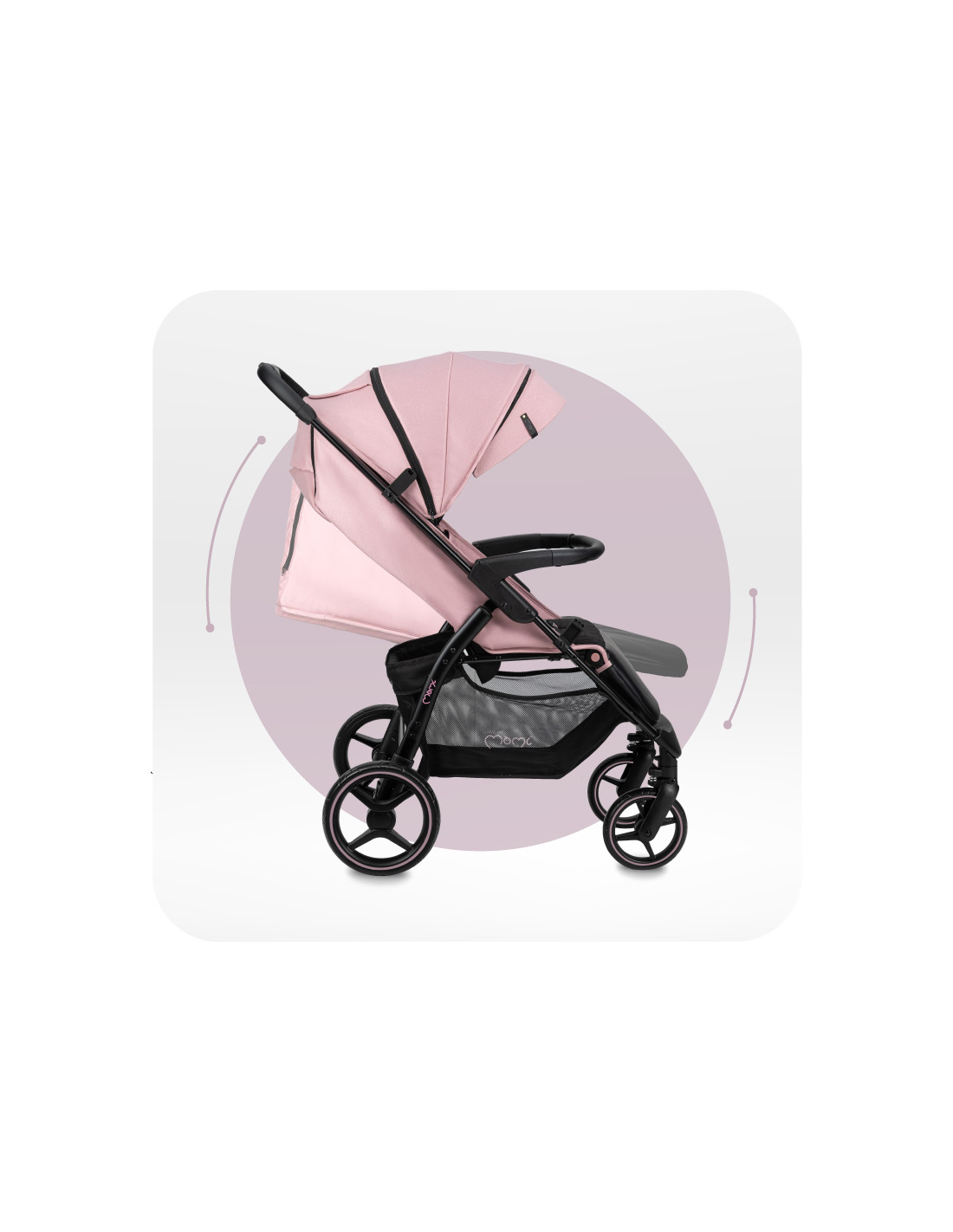 Momi MIYA EVA Pram, Pink