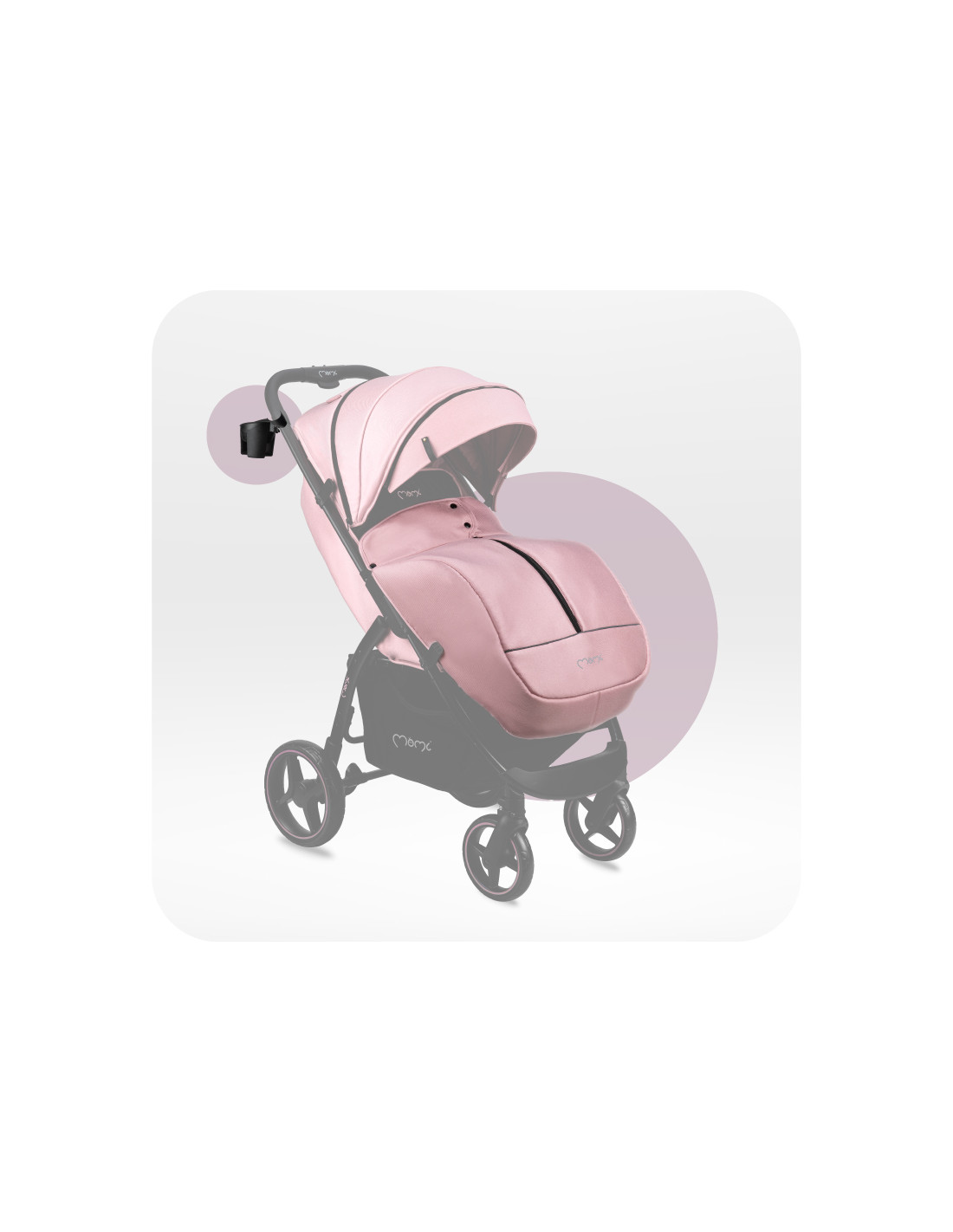 Momi MIYA EVA Pram, Pink