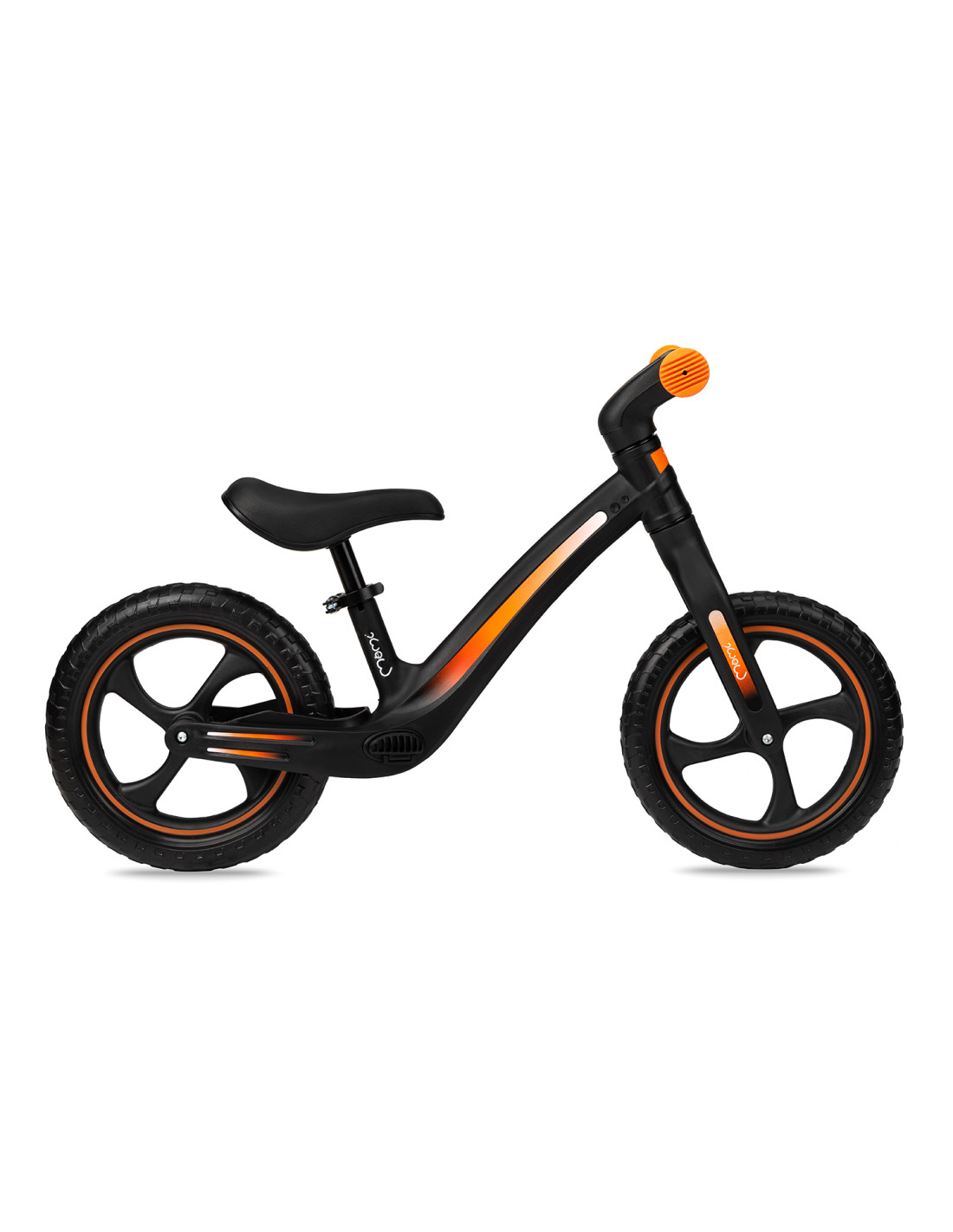 MoMi MIZO Balance Bike, Black/Orange
