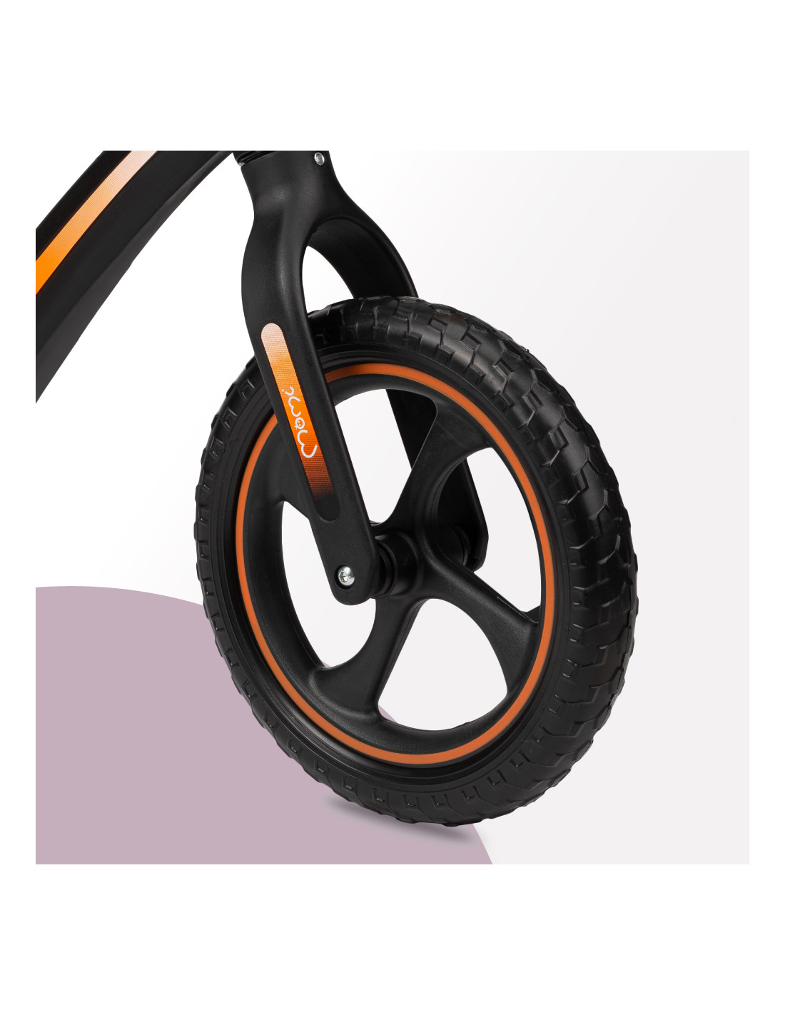 MoMi MIZO Balance Bike, Black/Orange