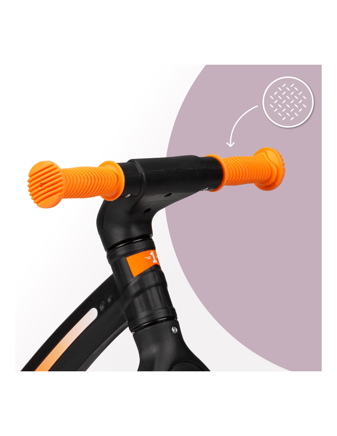MoMi MIZO Balance Bike, Black/Orange