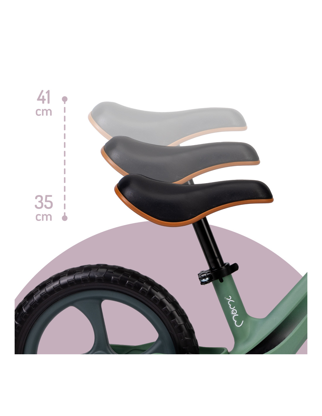 MoMi MIZO Balance Bike, Khaki