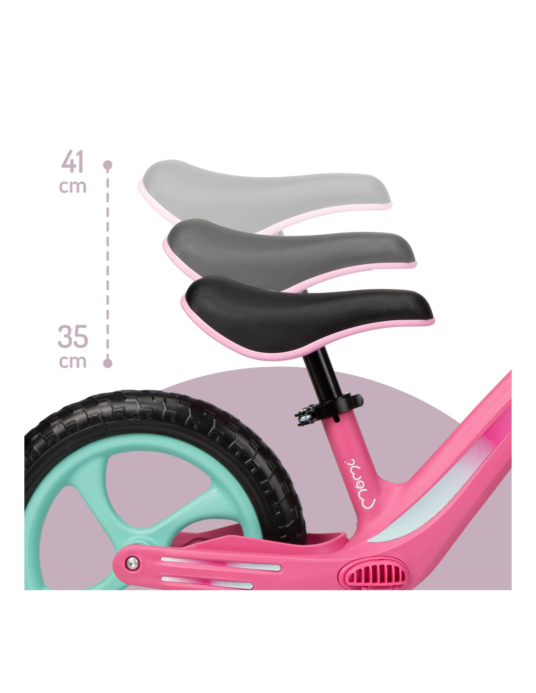 MoMi MIZO Balance Bike, Pink