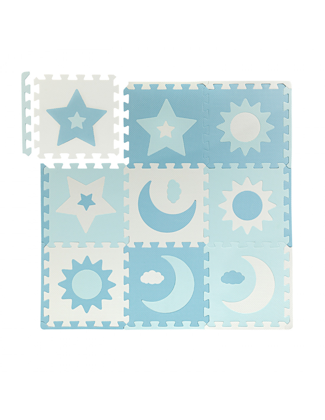 MoMi NEBE Puzzle Mat, Blue