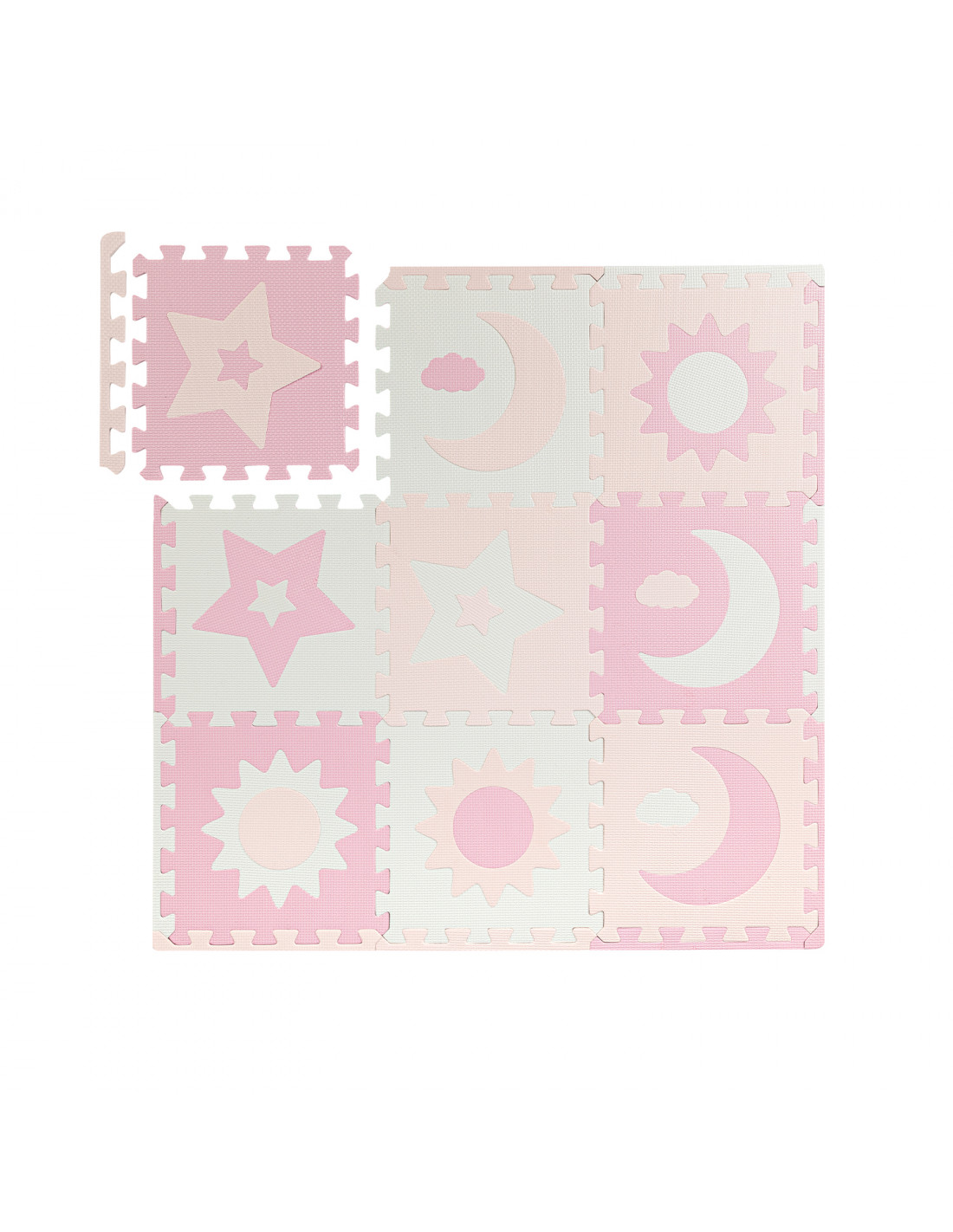 MoMi NEBE Puzzle mat, Pink