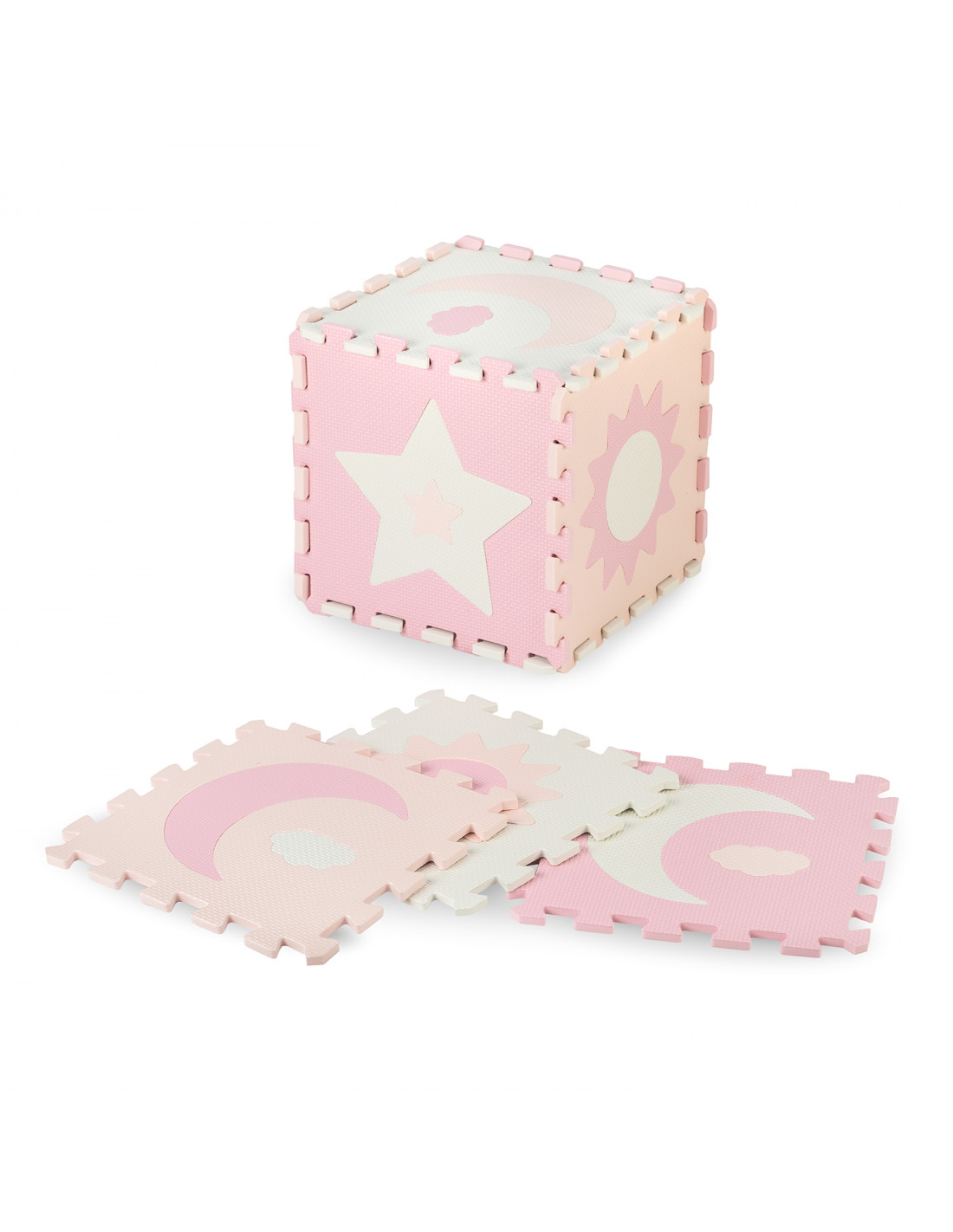 MoMi NEBE Puzzle mat, Pink