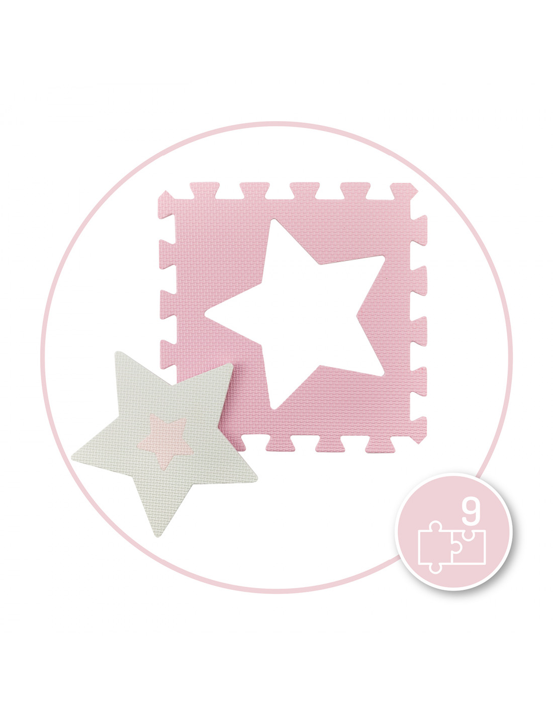MoMi NEBE Puzzle mat, Pink