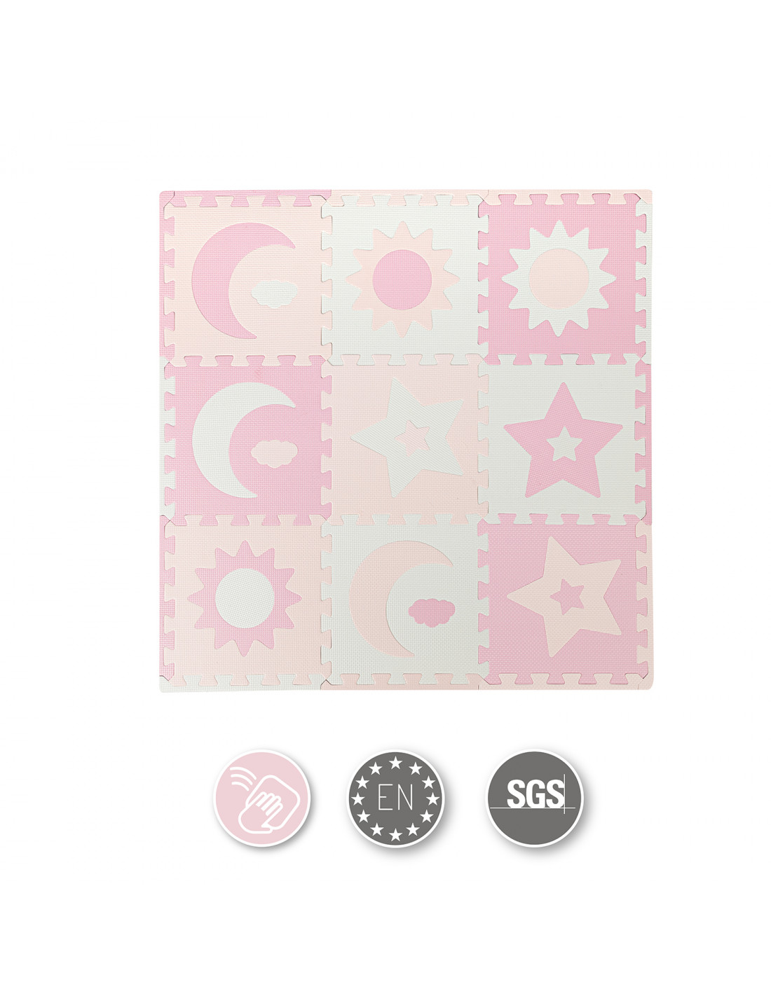 MoMi NEBE Puzzle mat, Pink