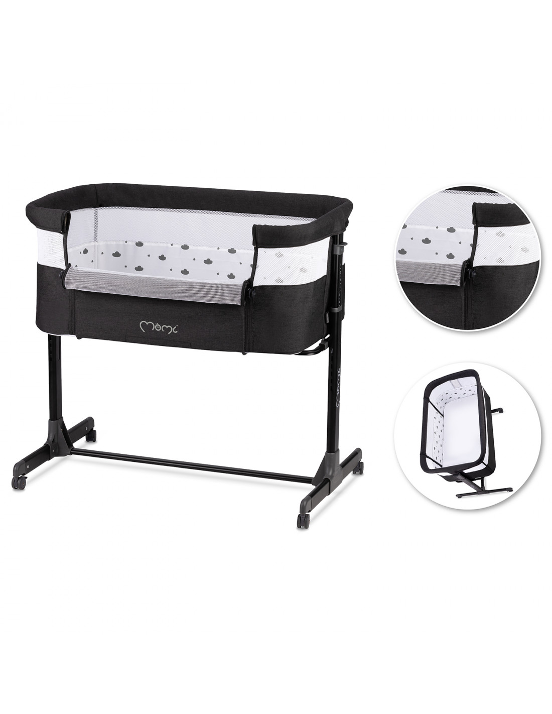 MoMi REVO Travel cot, Dark grey