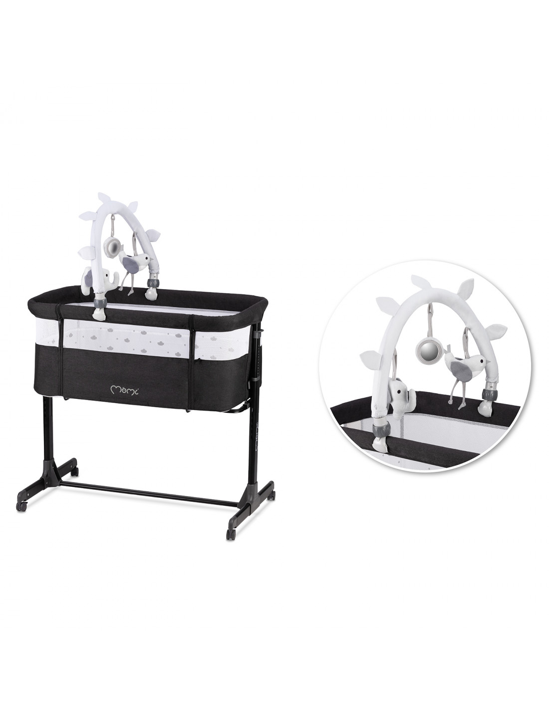 MoMi REVO Travel cot, Dark grey