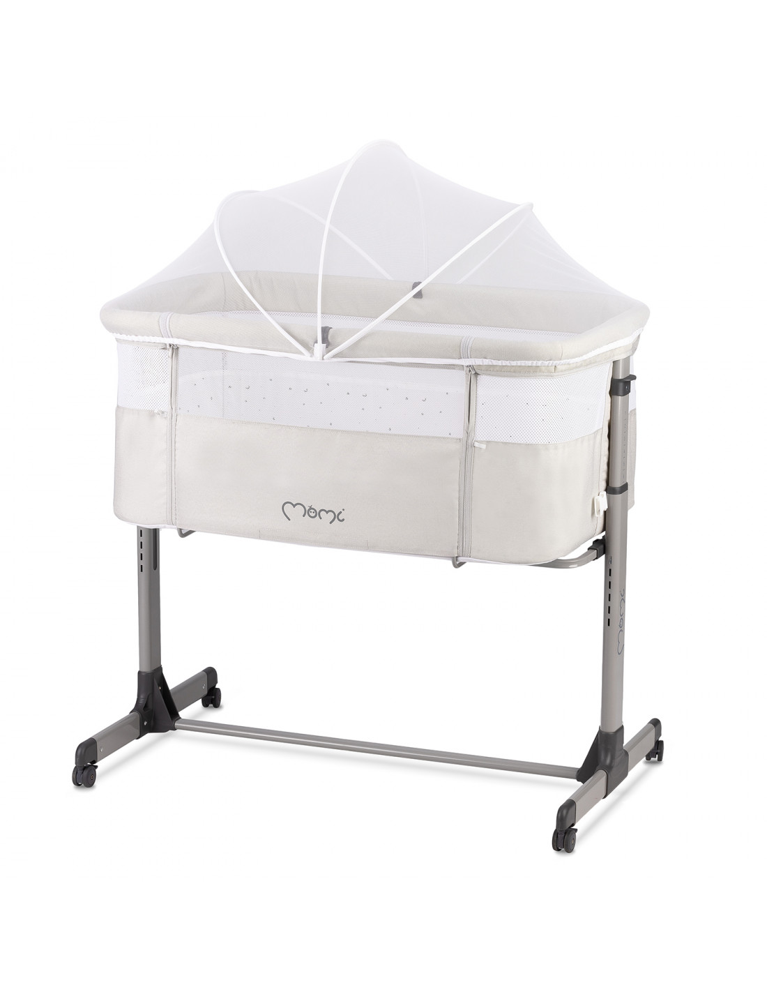MoMi REVO Travel cot, Light grey