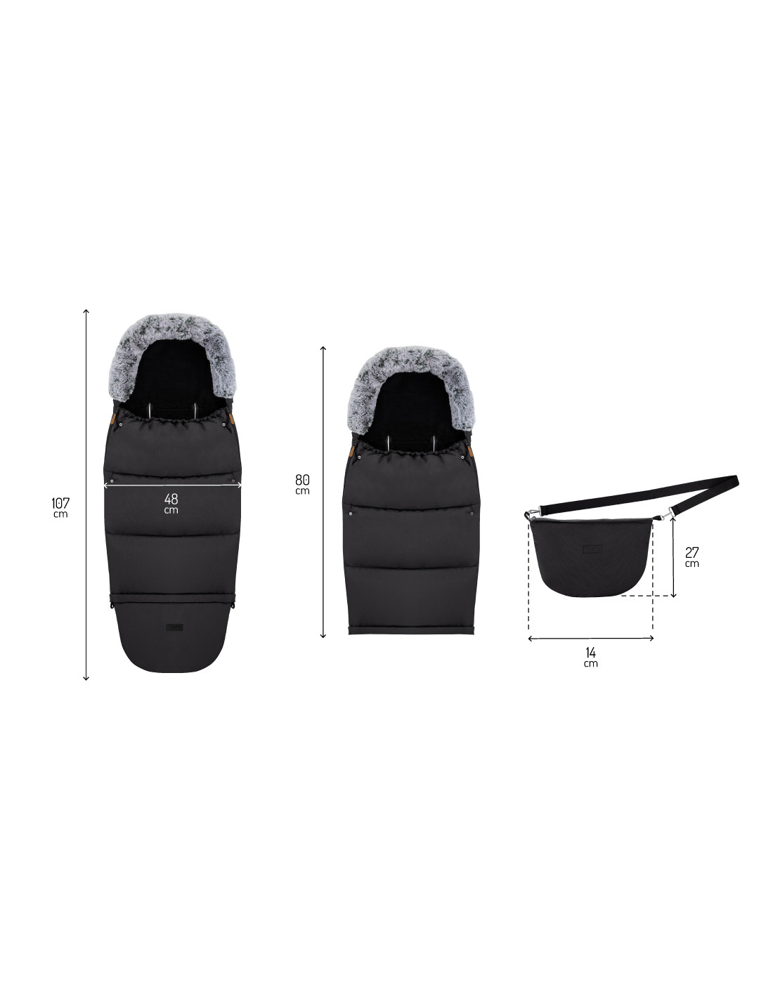 MoMi Travel Bag 2in1, Black