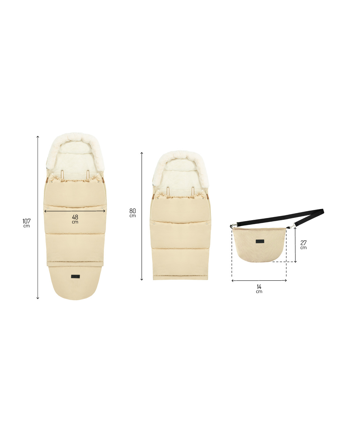 MoMi Travel Bag 2in1, Beige