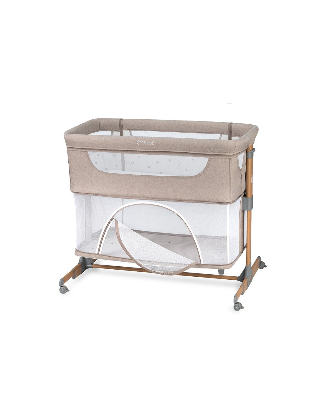 Momi Smart Bed Bedside Crib 4In1, Beige