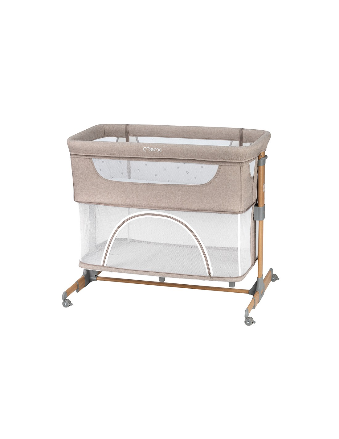 Momi Smart Bed Bedside Crib 4In1, Beige