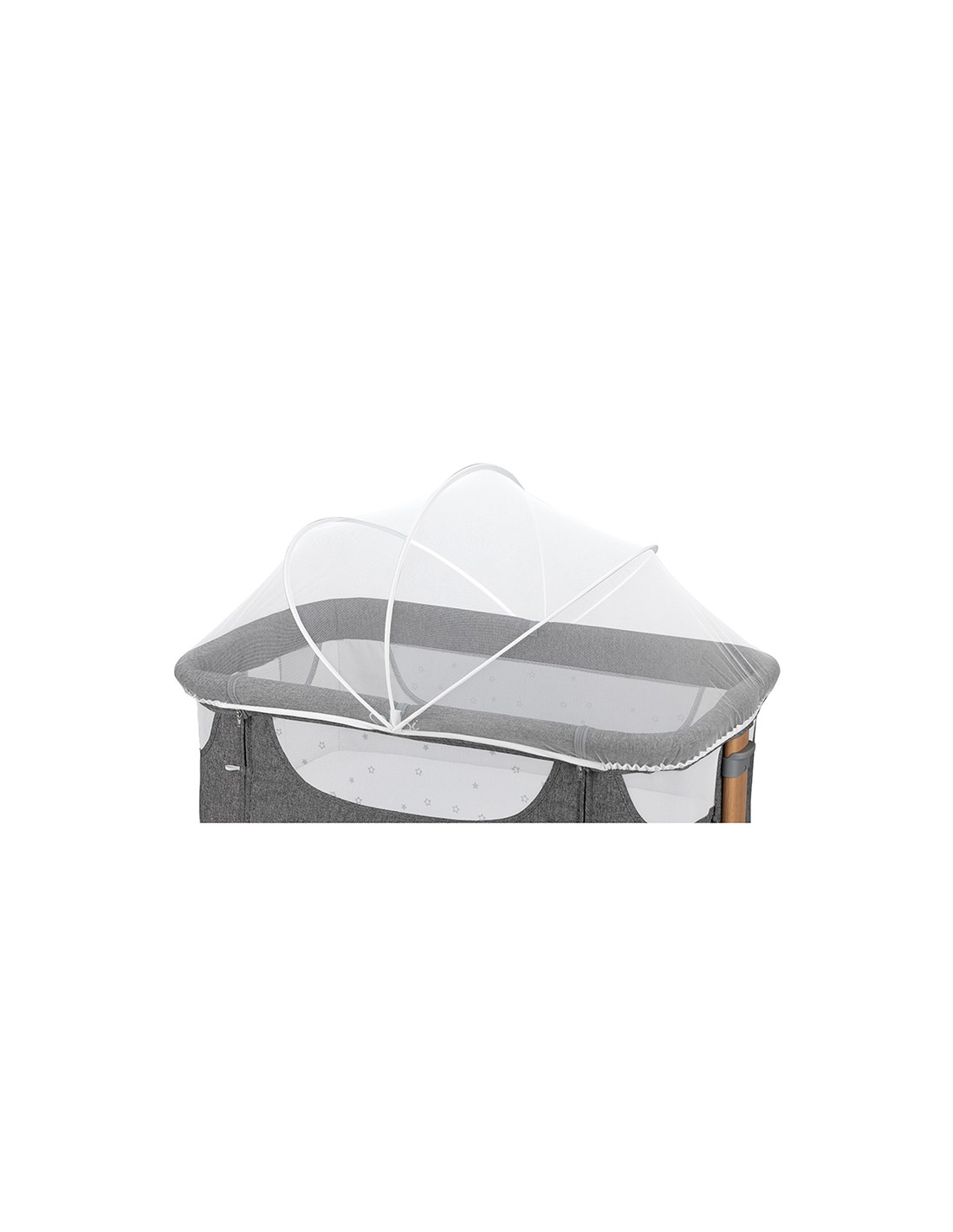 Momi Smart Bed Bedside Crib 4In1, Grey